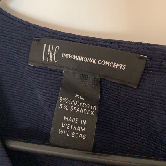 Navy blue INC dress - Picture 2 of 4